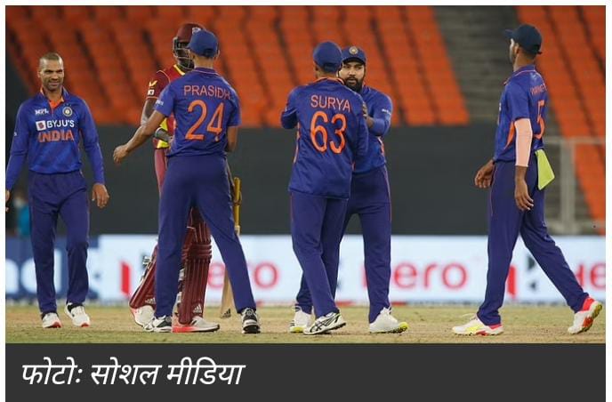 CRICKET : India ने लास्ट थर्ड वनडे में West Indies को 96 रन से दी मात, सीरीज पर 3-0 से कब्जा