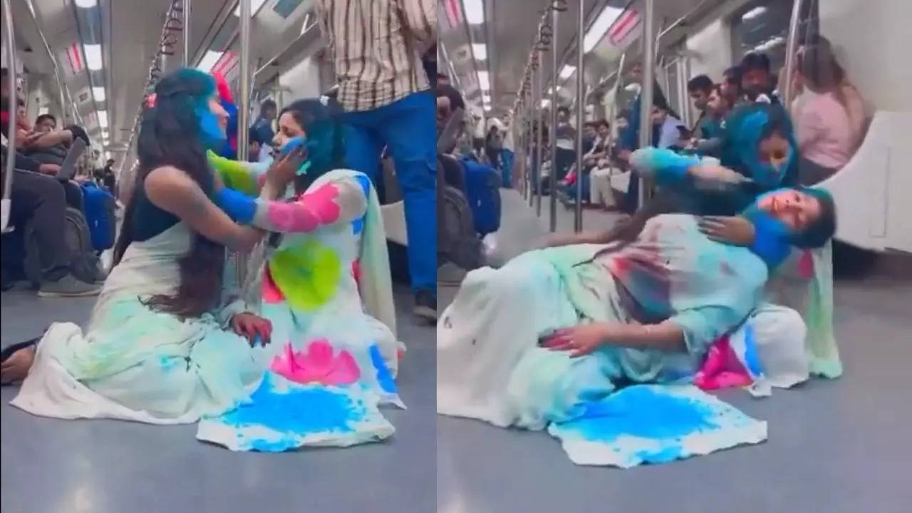 अक्सर चर्चा में रहने वाले दिल्ली मेट्रो में अश्लीलता की हदें पार! देखें दो युवतियों का वायरल वीडियो