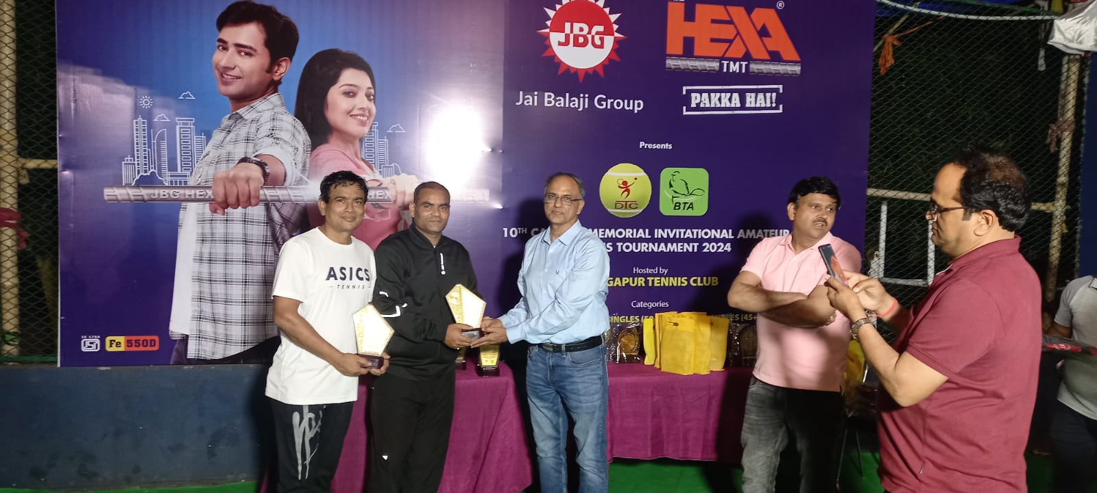 Tennis tournament : दुर्गापुर में धनबाद के संतोष कुमार ने टेनिस का एकल खिताब जीता