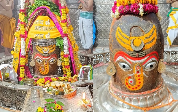 उज्जैन में महाकाल का आषाढ़ शुक्ल पंचमी पर हुआ गणेश स्वरूप में शृंगार