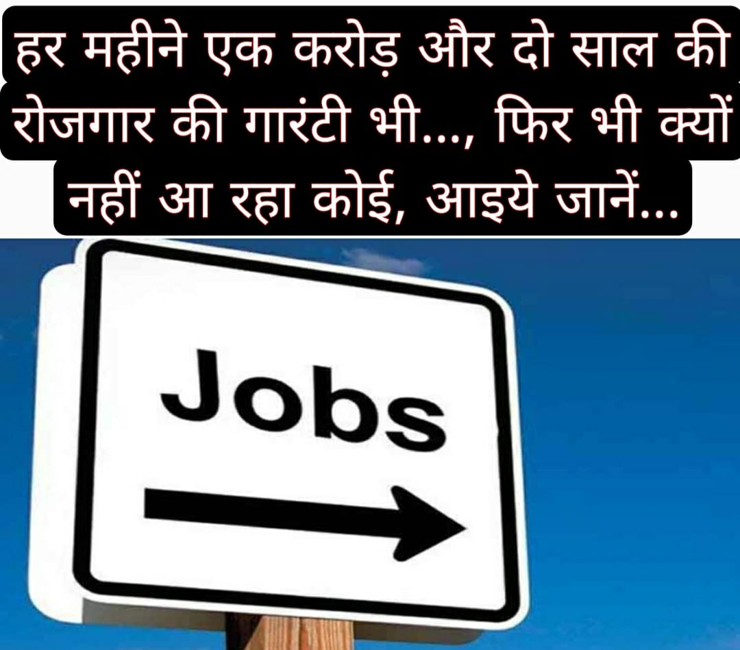 हर महीने एक करोड़ और दो साल की रोजगार की गारंटी भी…, फिर भी क्यों नहीं आ रहा कोई, आइये जानें…