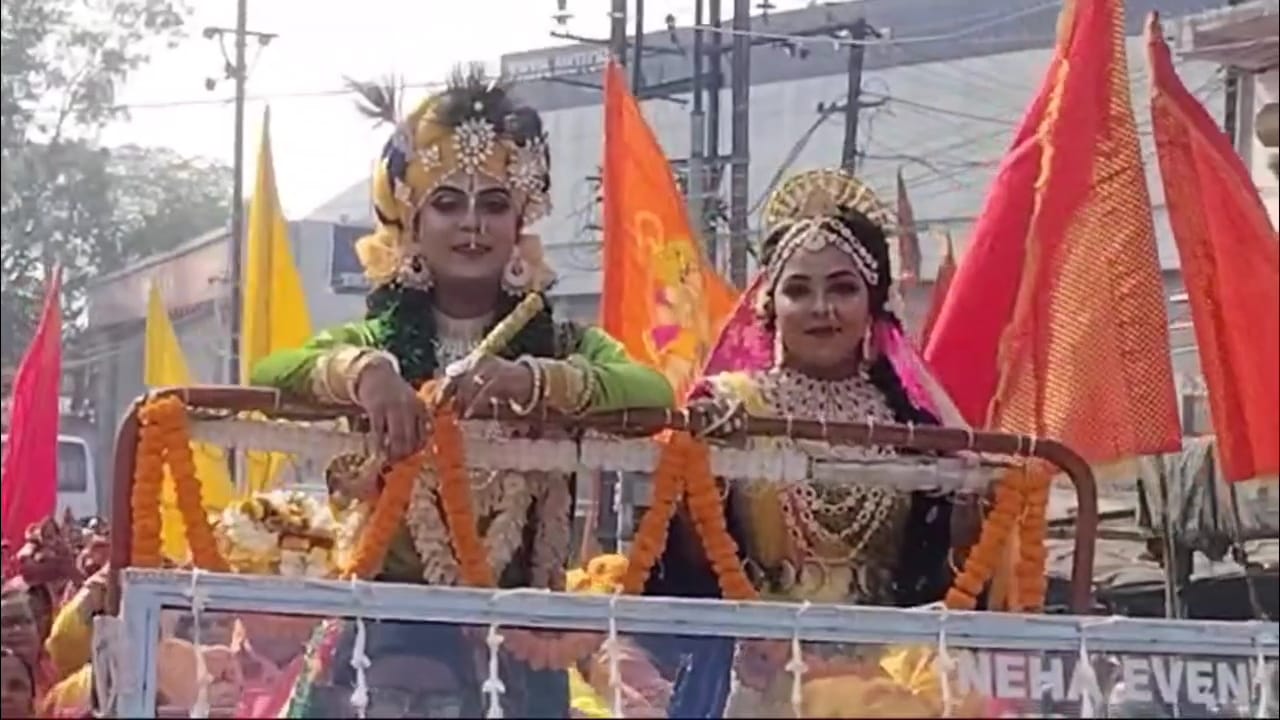 कलश यात्रा के साथ हुआ भागवत कथा का शुभारंभ, कथावाचिका जया किशोरी जी बहाएंगी भक्ति की गंगा