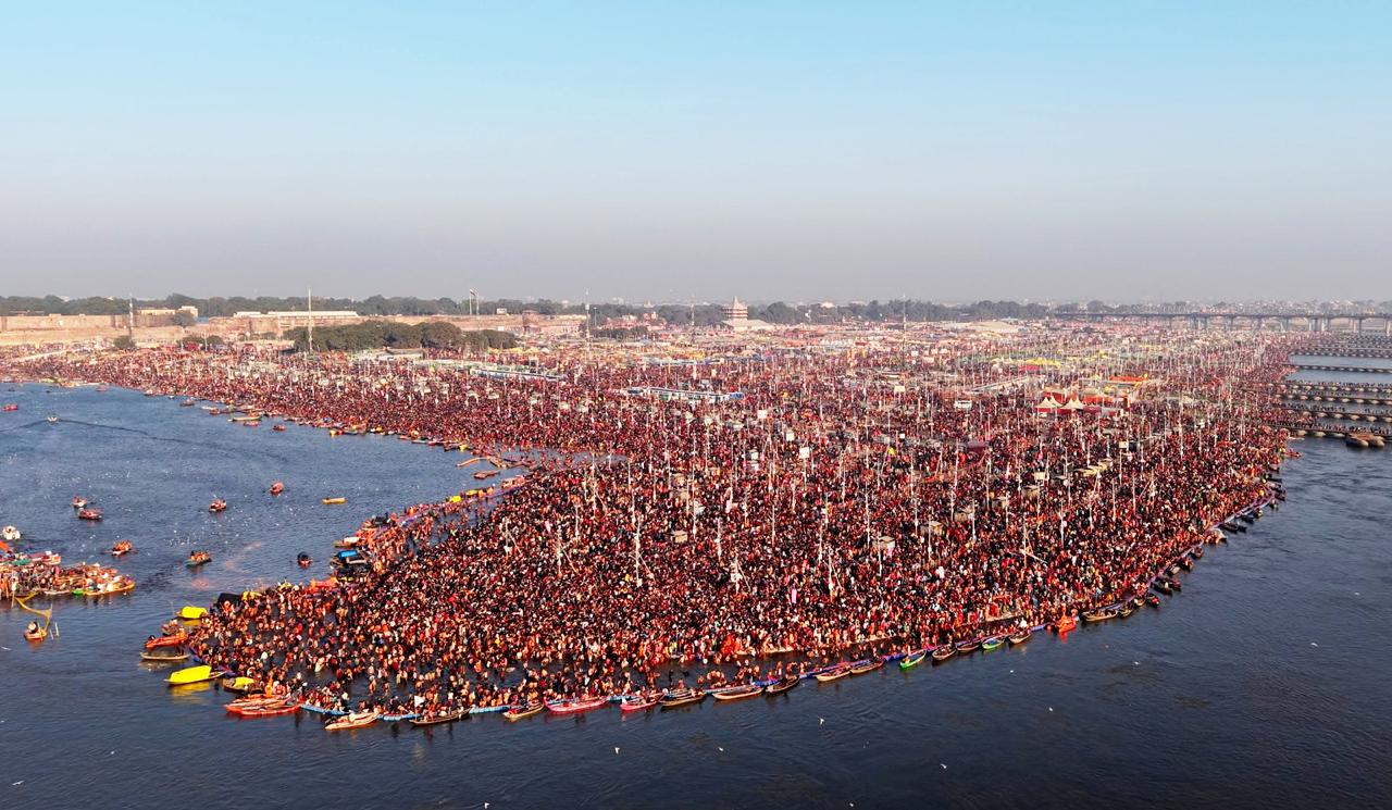 संगम तटों पर उमड़ रहा श्रद्धा का सैलाब