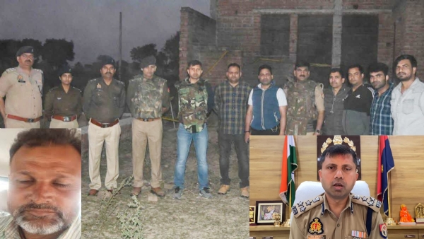 मथुरा पुलिस ने 36 मुकदमों में वांछित 01 लाख के इनामी फाती को मुठभेड़ में किया ढेर
