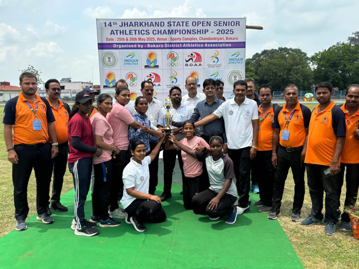 झारखंड एथलेटिक्स मीट में धनबाद की महिला टीम ओवर आल चैंपियन