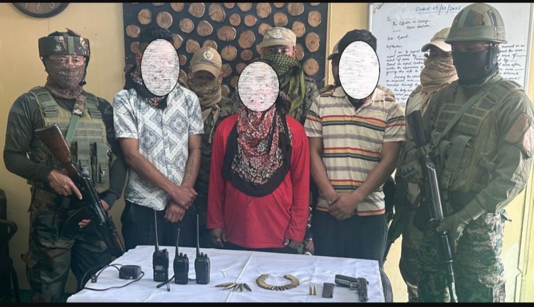 मणिपुर में सात उग्रवादी गिरफ्तार, भारी मात्रा में अत्याधुनिक हथियार जब्त