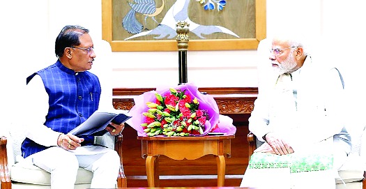 प्रधानमंत्री नरेन्द्र मोदी से मिले मुख्यमंत्री विष्णुदेव सायबोधघाट, इंद्रावती-महानदी जोड़ो परियोजनाओं पर हुई विस्तृत चर्चा