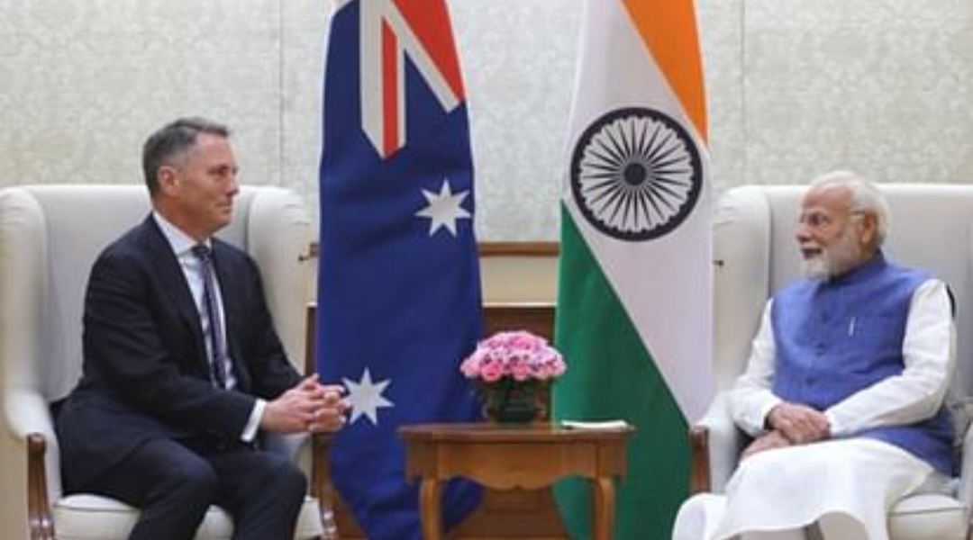 आस्ट्रेलिया के उप प्रधानमंत्री मार्लेस ने प्रधानमंत्री मोदी से मुलाकात की