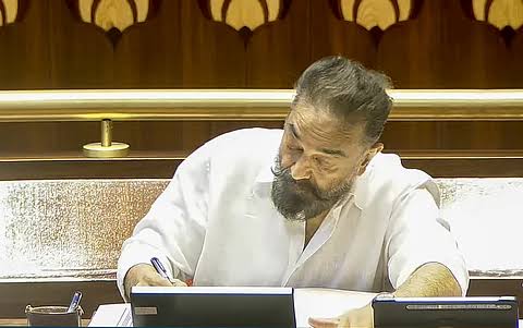 राज्यसभा में कमल हासन सहित चार सदस्यों ने ली शपथ