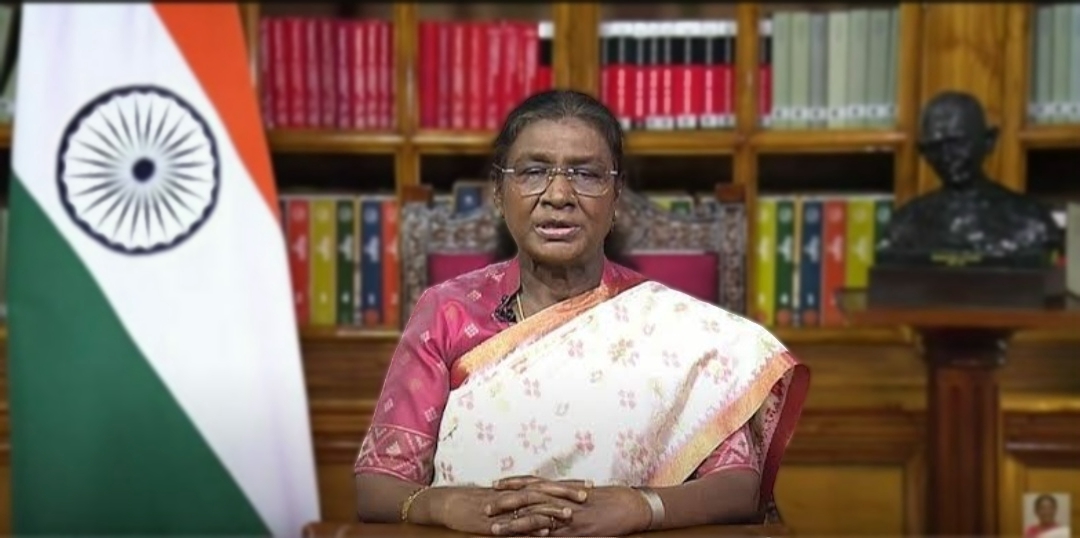 79वें स्वतंत्रता दिवस की पूर्व संध्या पर राष्ट्रपति किया राष्ट्र को सम्बोधित