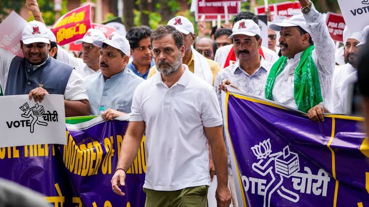 Protest against SIR Rahul Gandhi