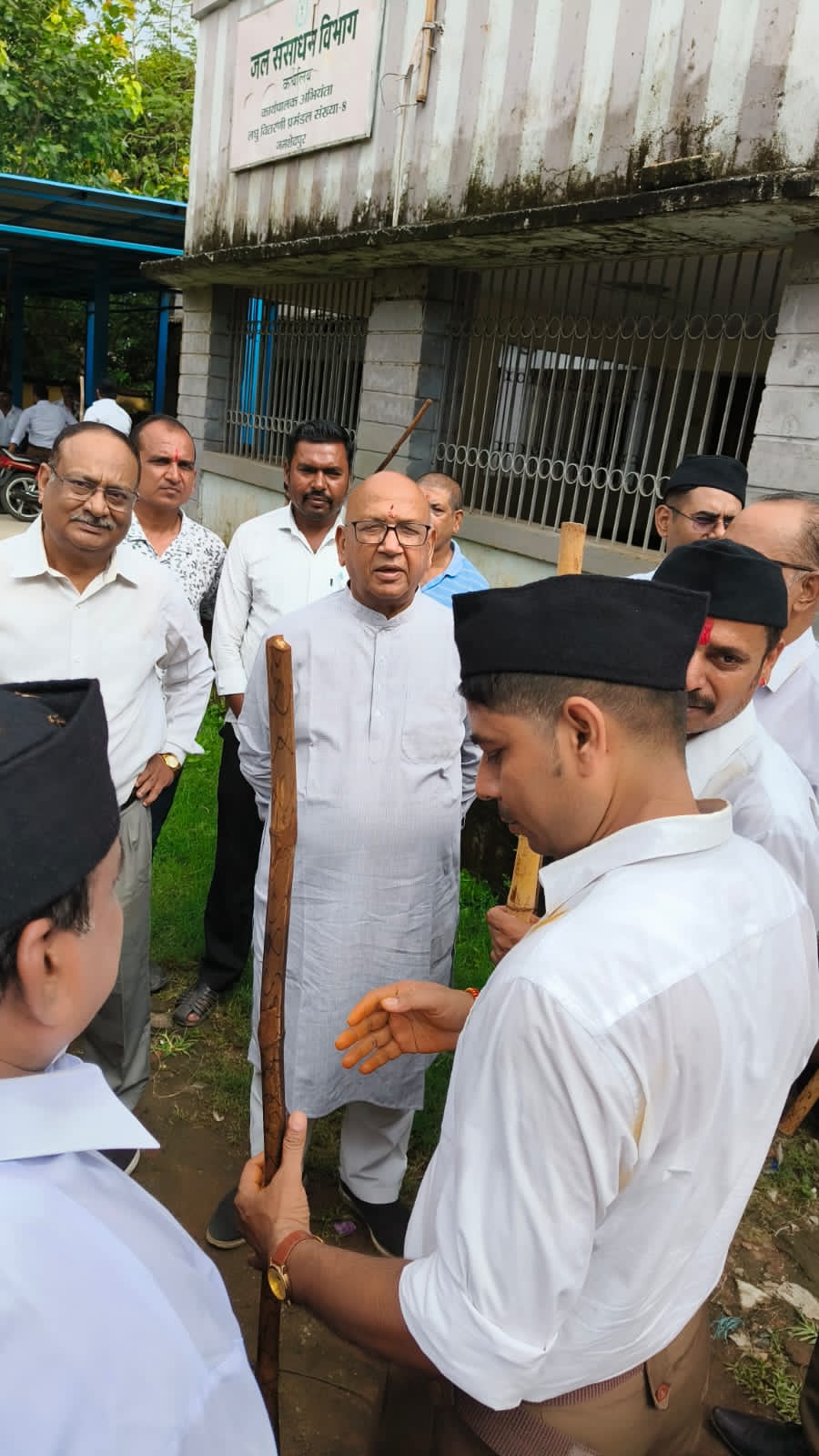 संघ के पथ संचलन में शामिल हुए सरयू राय