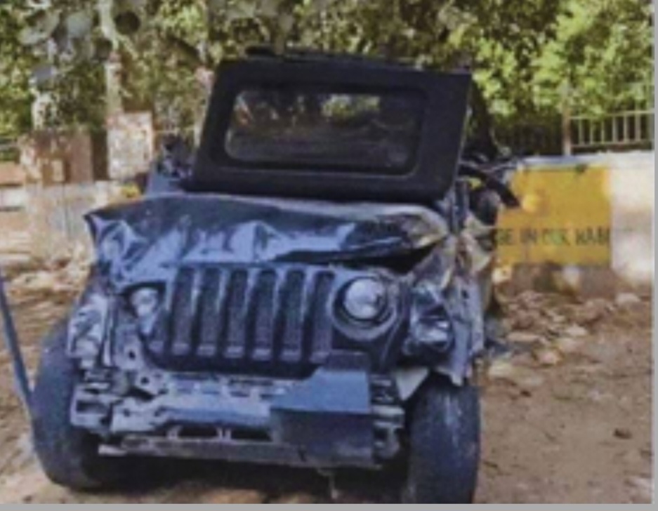 नेशनल हाइवे 48 पर थार एसयूवी का डिवाइडर से जोरदार टक्कर, 05 युवाओं की मौत, 01 घायल